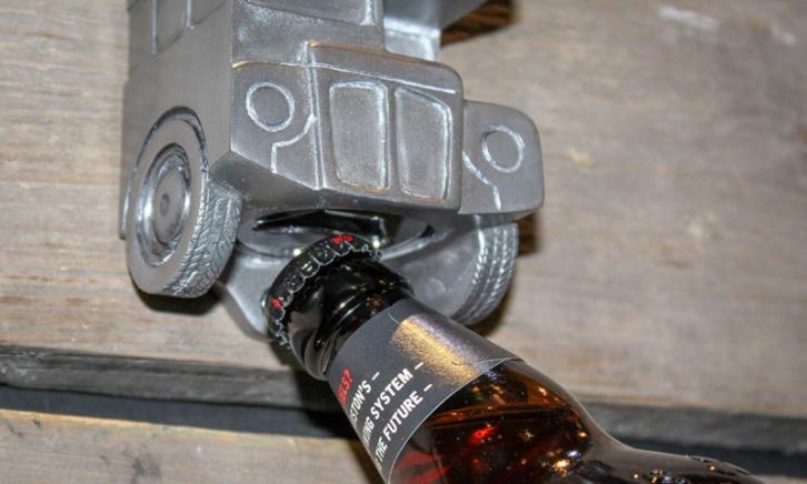 London bus bieropener